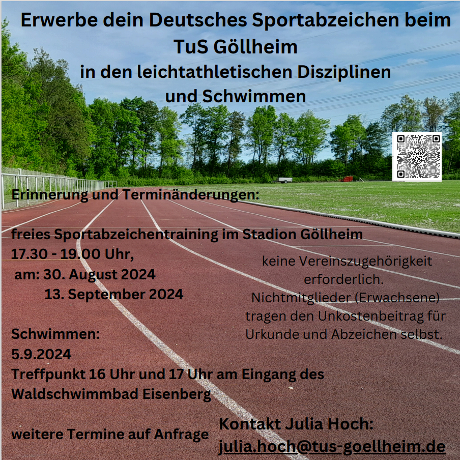 freies Sportabzeichentraining beim TuS Gollheim 2024